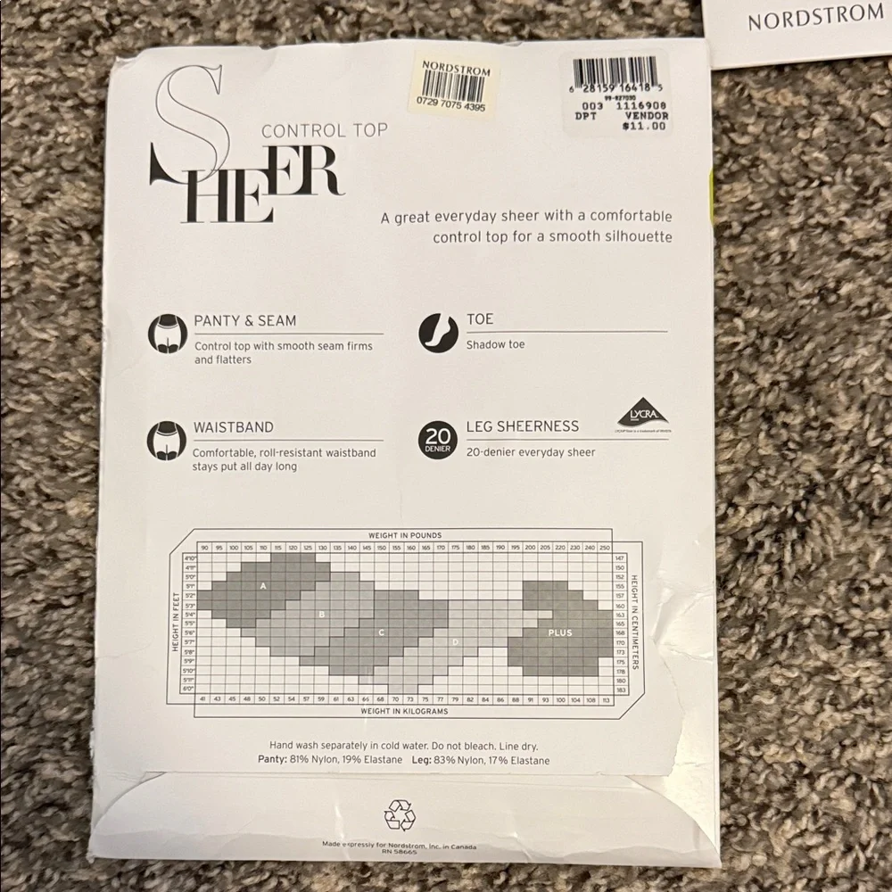 4 pairs panty hose new in package